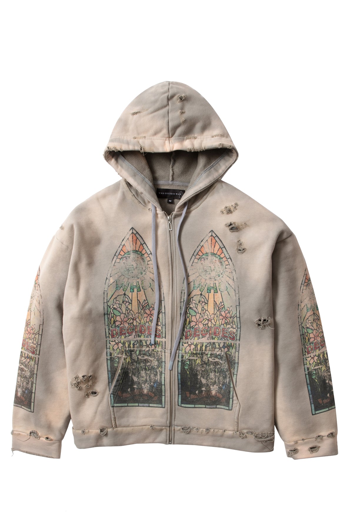 FADED ZIP UP – WHO DECIDES WAR