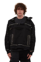 HARDWARE AMOUR HOODED PULLOVER
