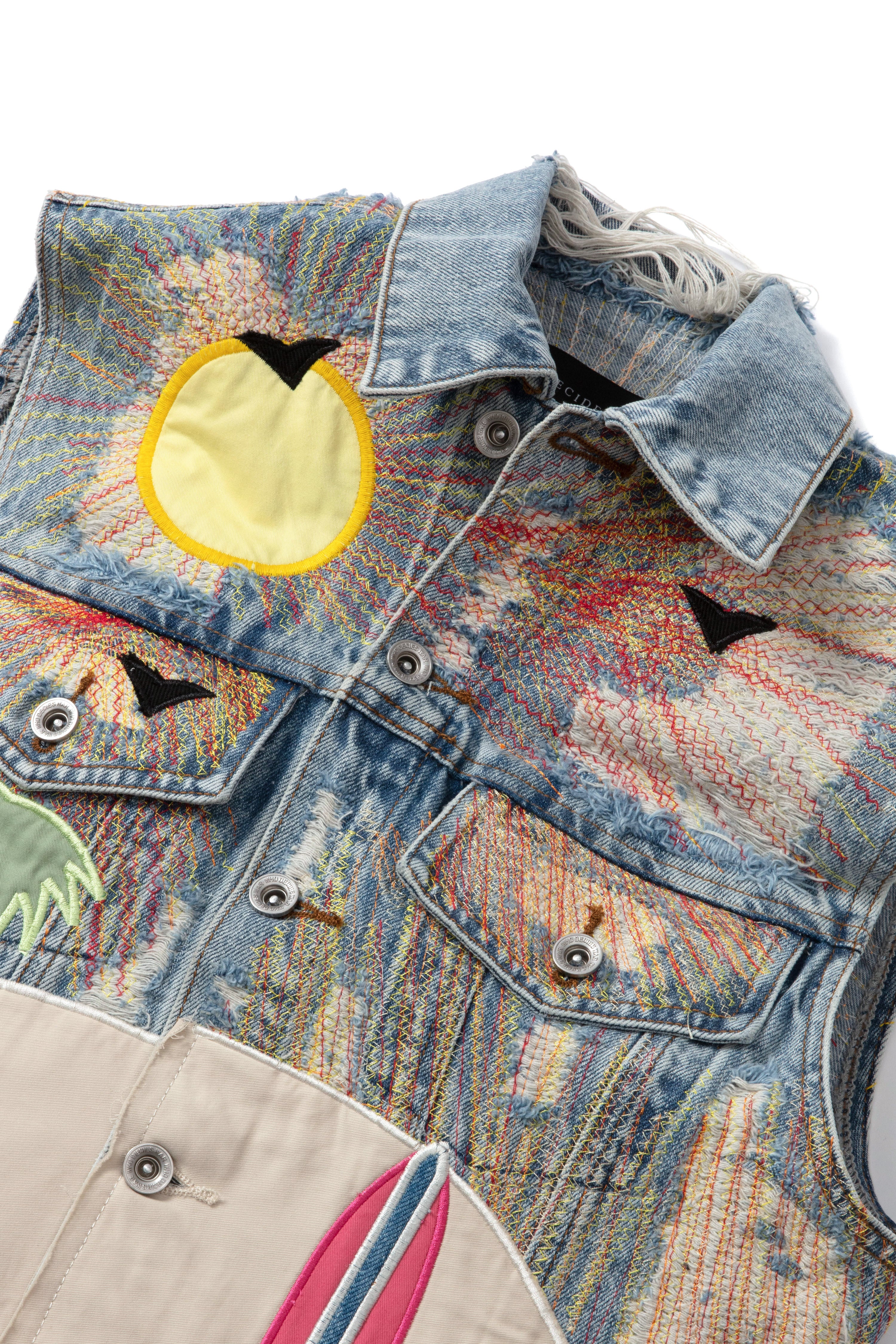 Vault Collection Denim Vest with Retro Patches Now Available at Walt Disney  World - WDW News Today