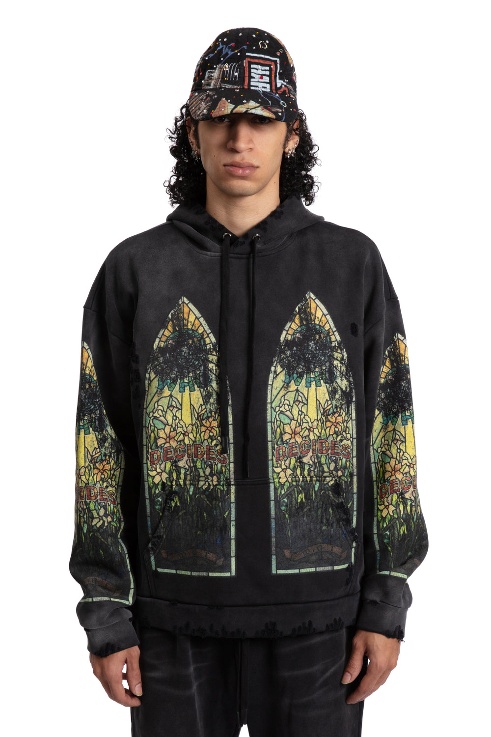 FADED HOODED PULLOVER