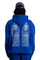 RHINESTONE HOODED PULLOVER