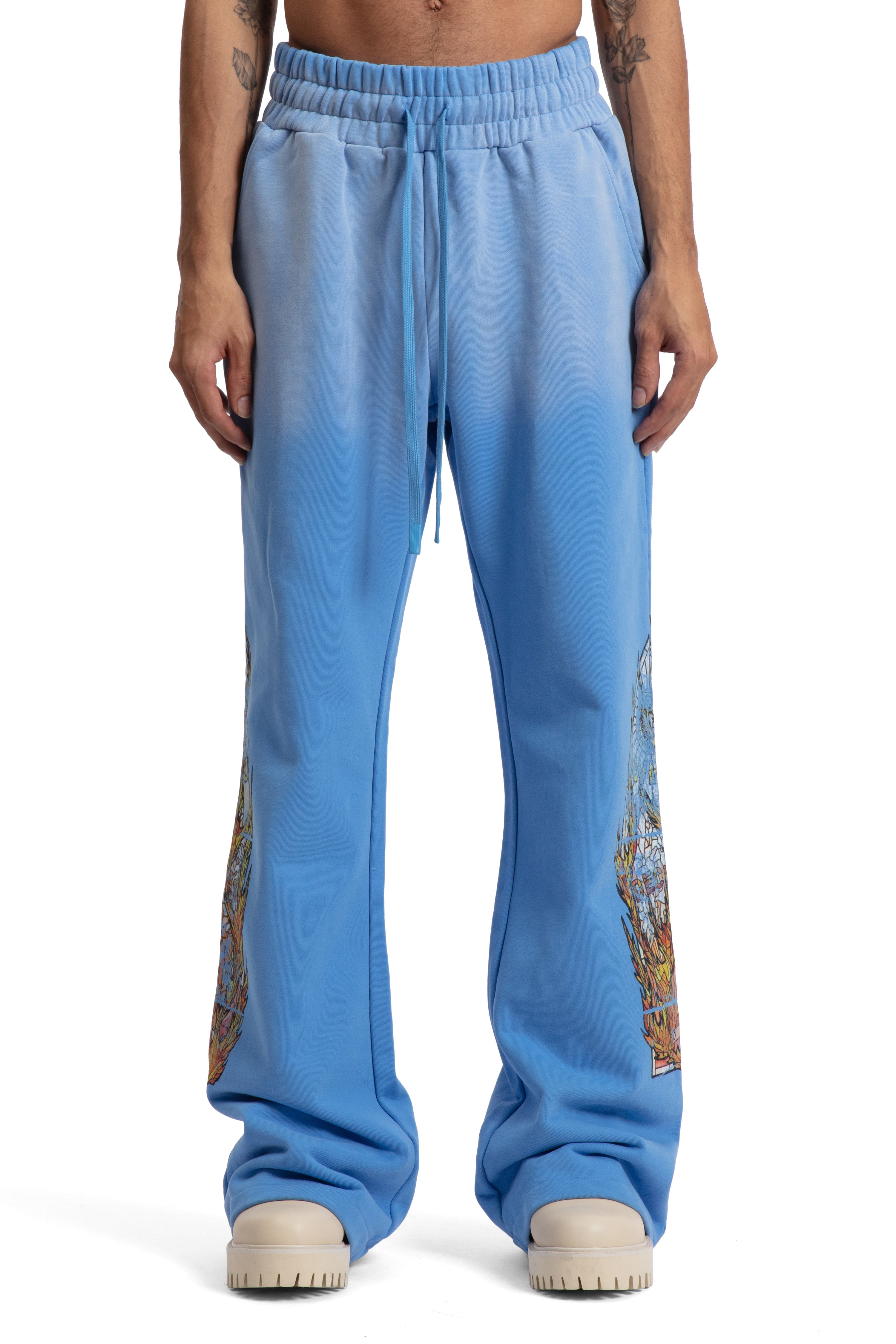 FADED FLAME GLASS SWEATPANT