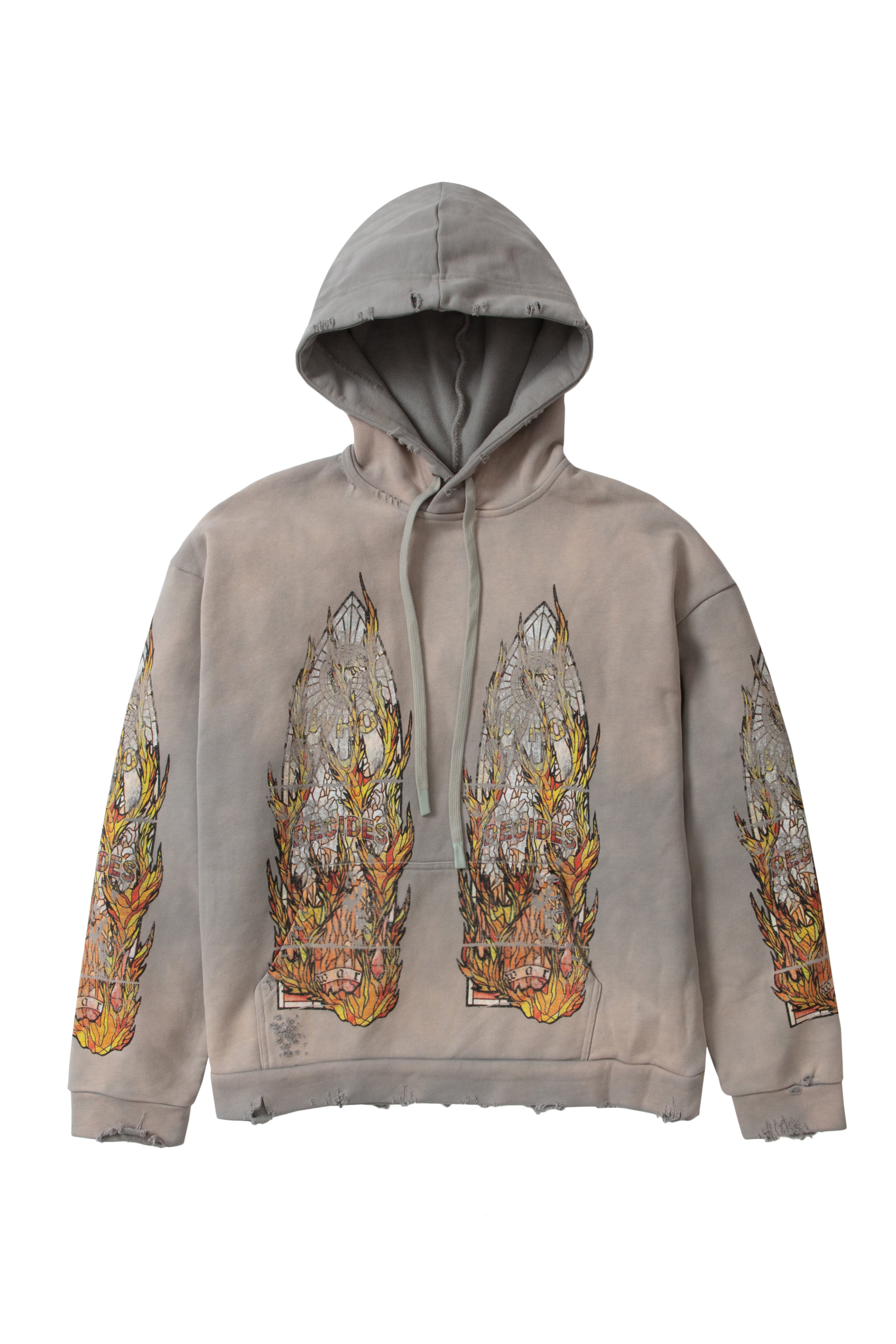 FADED FLAME GLASS HOODED PULLOVER