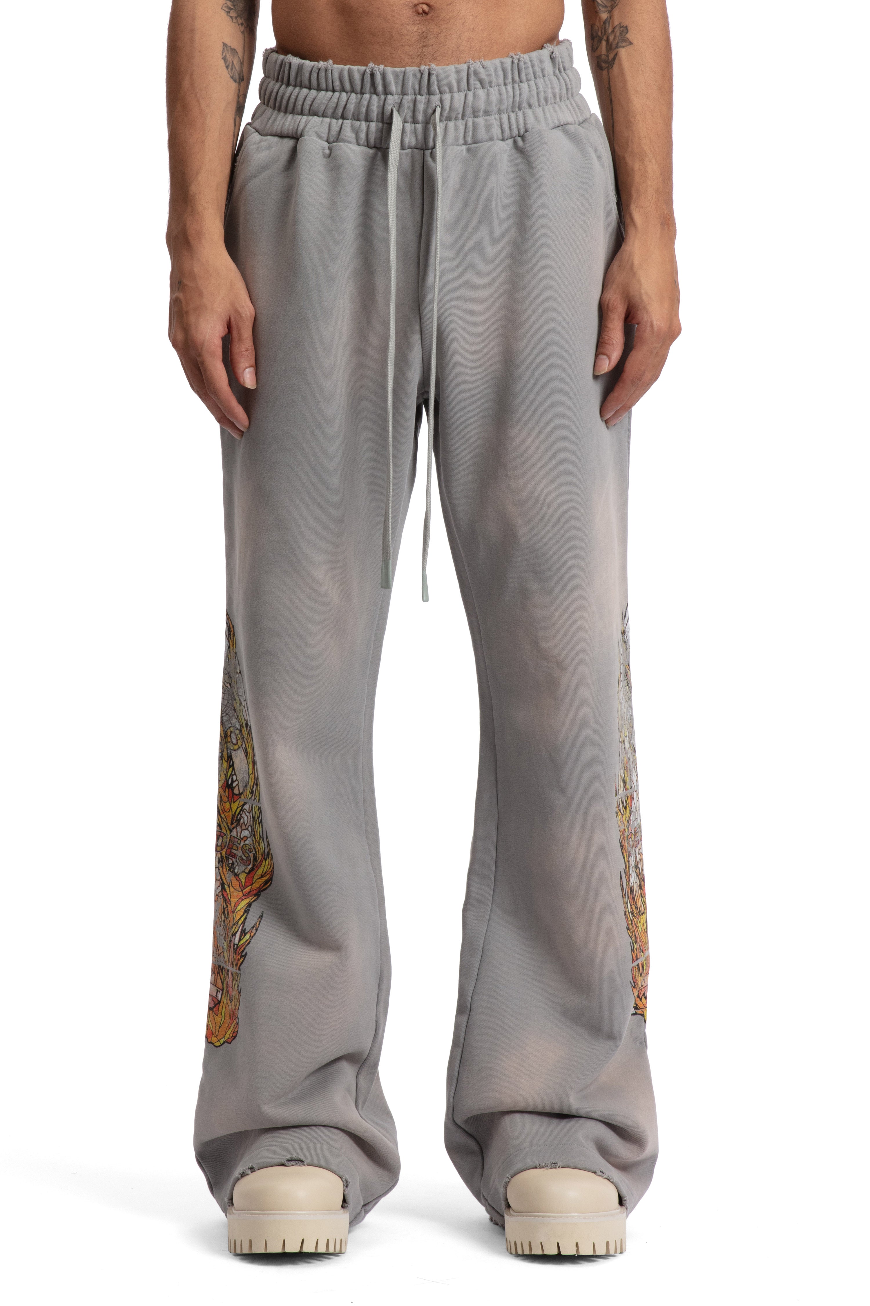 FADED FLAME GLASS SWEATPANT