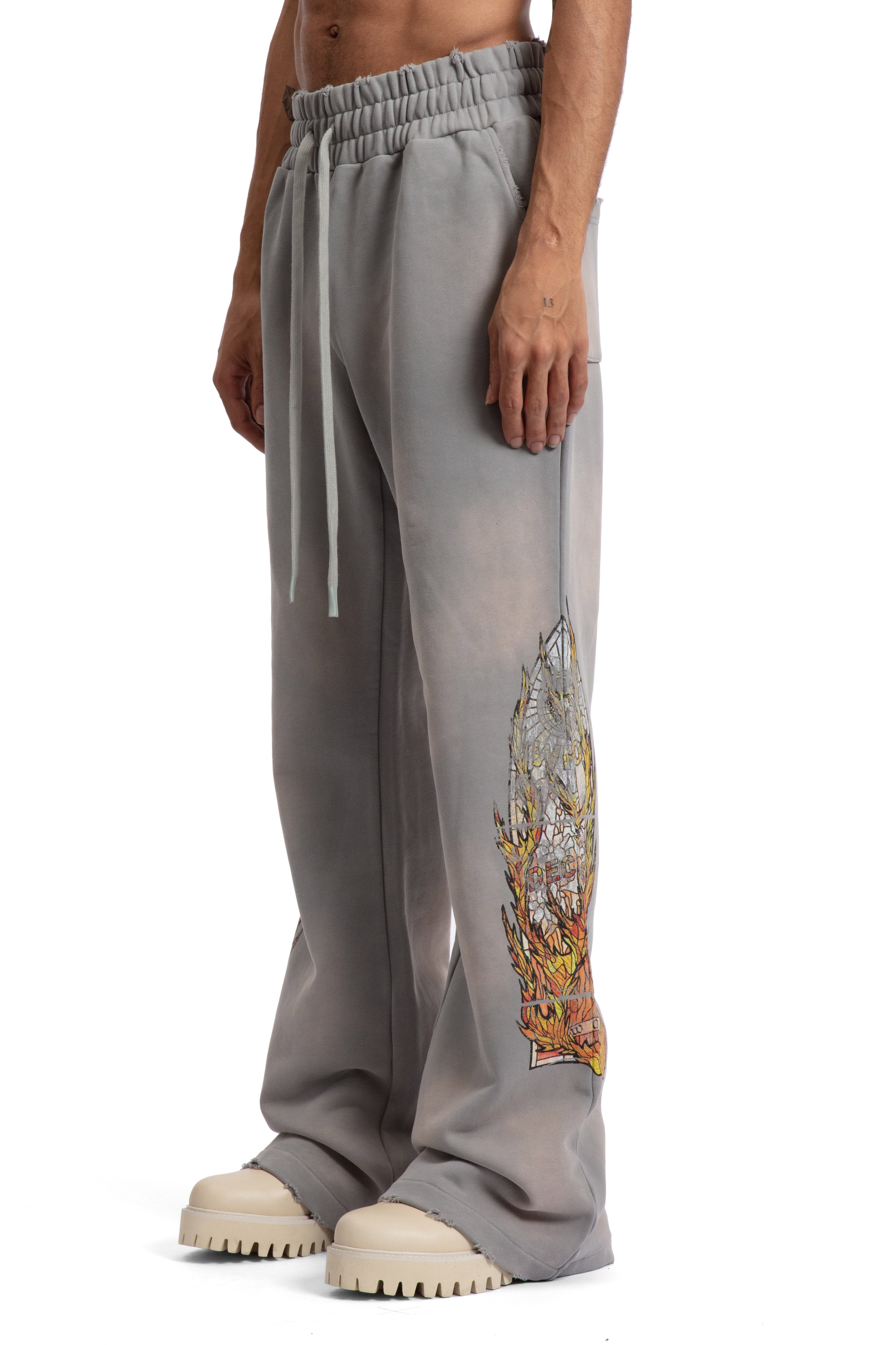 FADED FLAME GLASS SWEATPANT