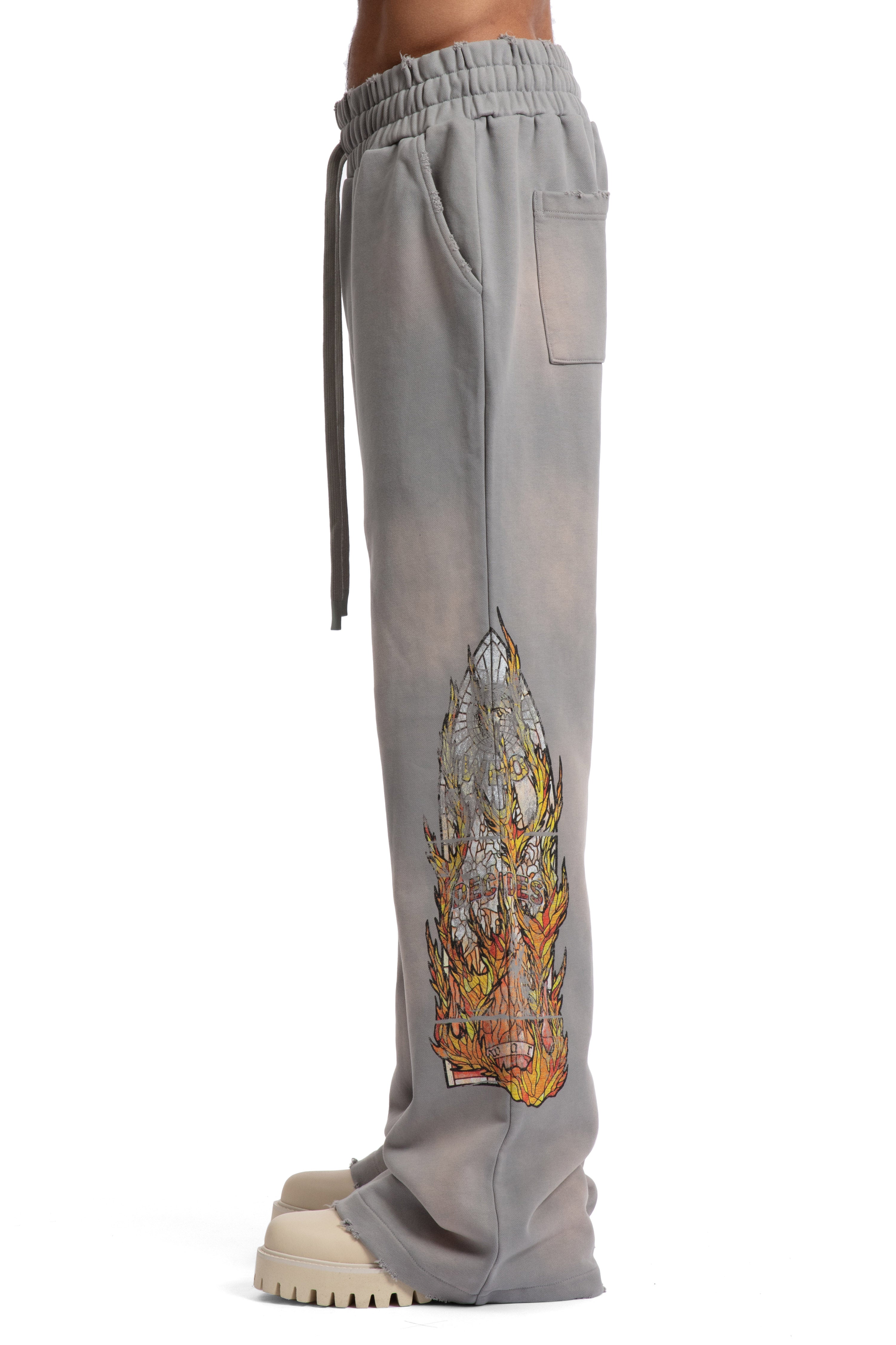 FADED FLAME GLASS SWEATPANT