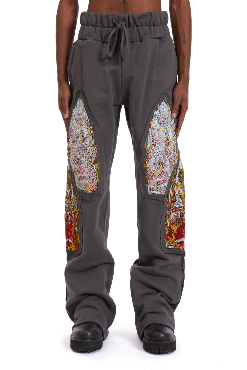 TRIPLE FLAME GLASS SWEATPANTS