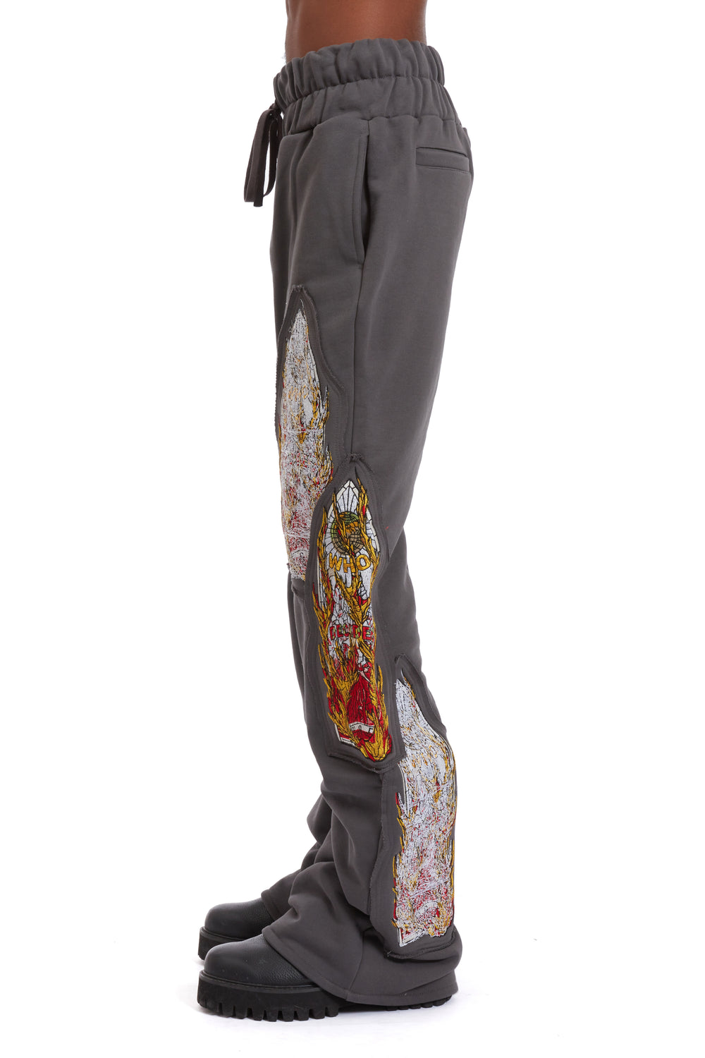 TRIPLE FLAME GLASS SWEATPANTS