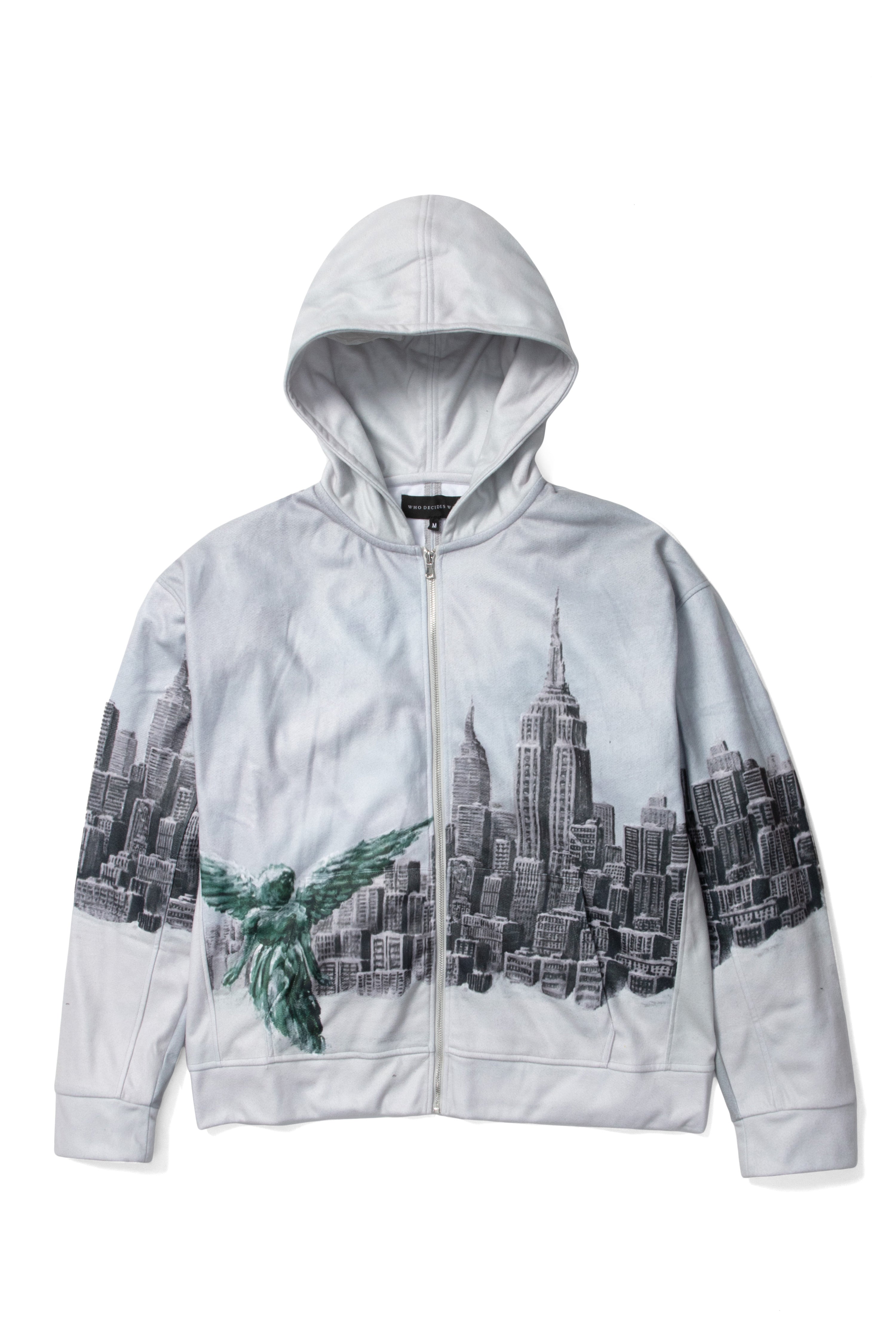 ANGEL OVER THE CITY ZIP UP