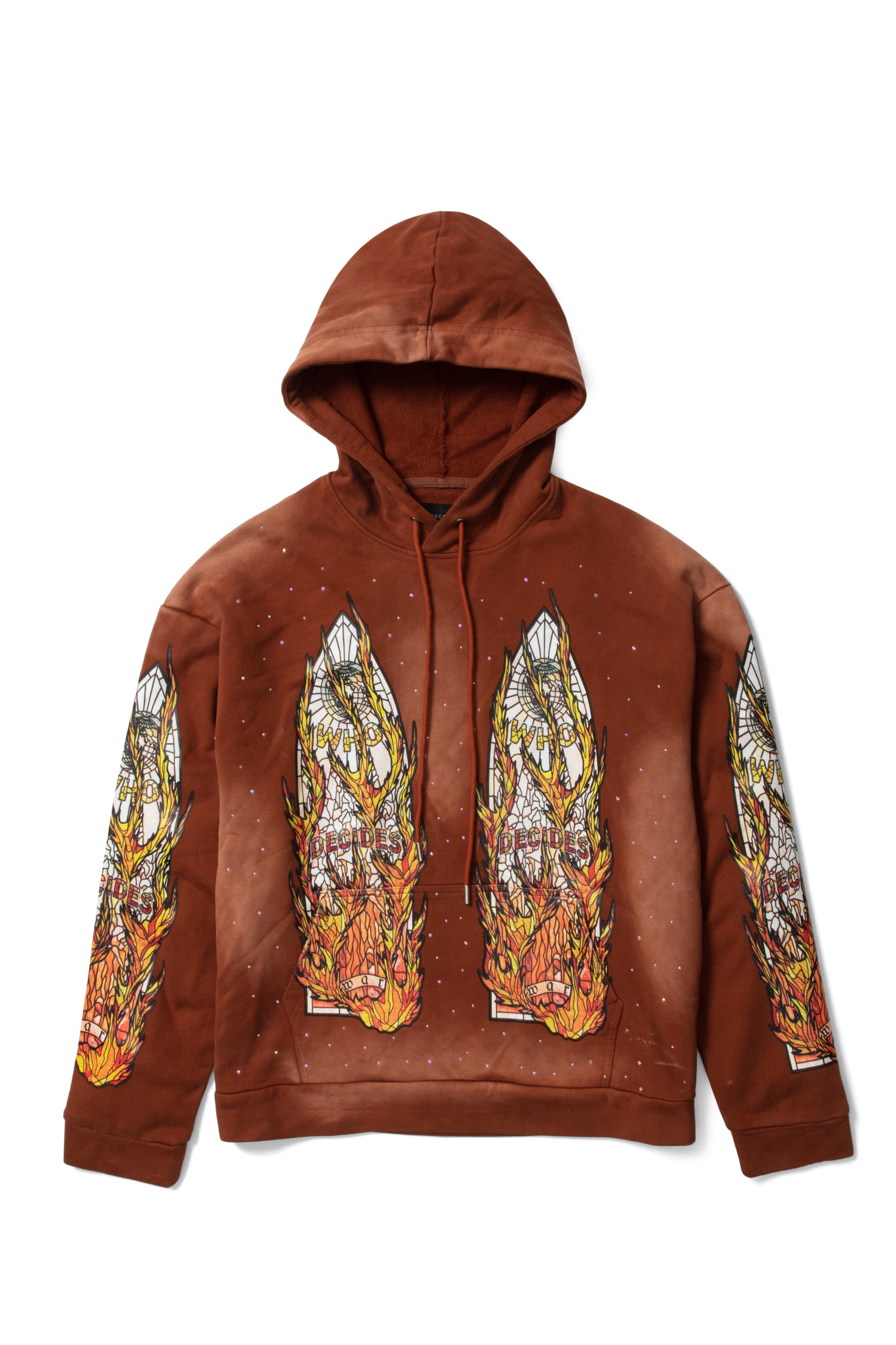 FLAME GLASS HOODED SWEATSHIRT