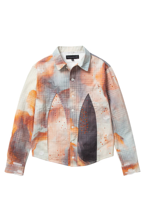 HOLLOW GLASS SUNFIRE BUTTON UP