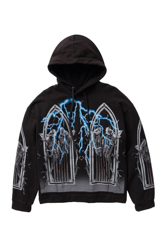 ENGINE HOODED PULLOVER