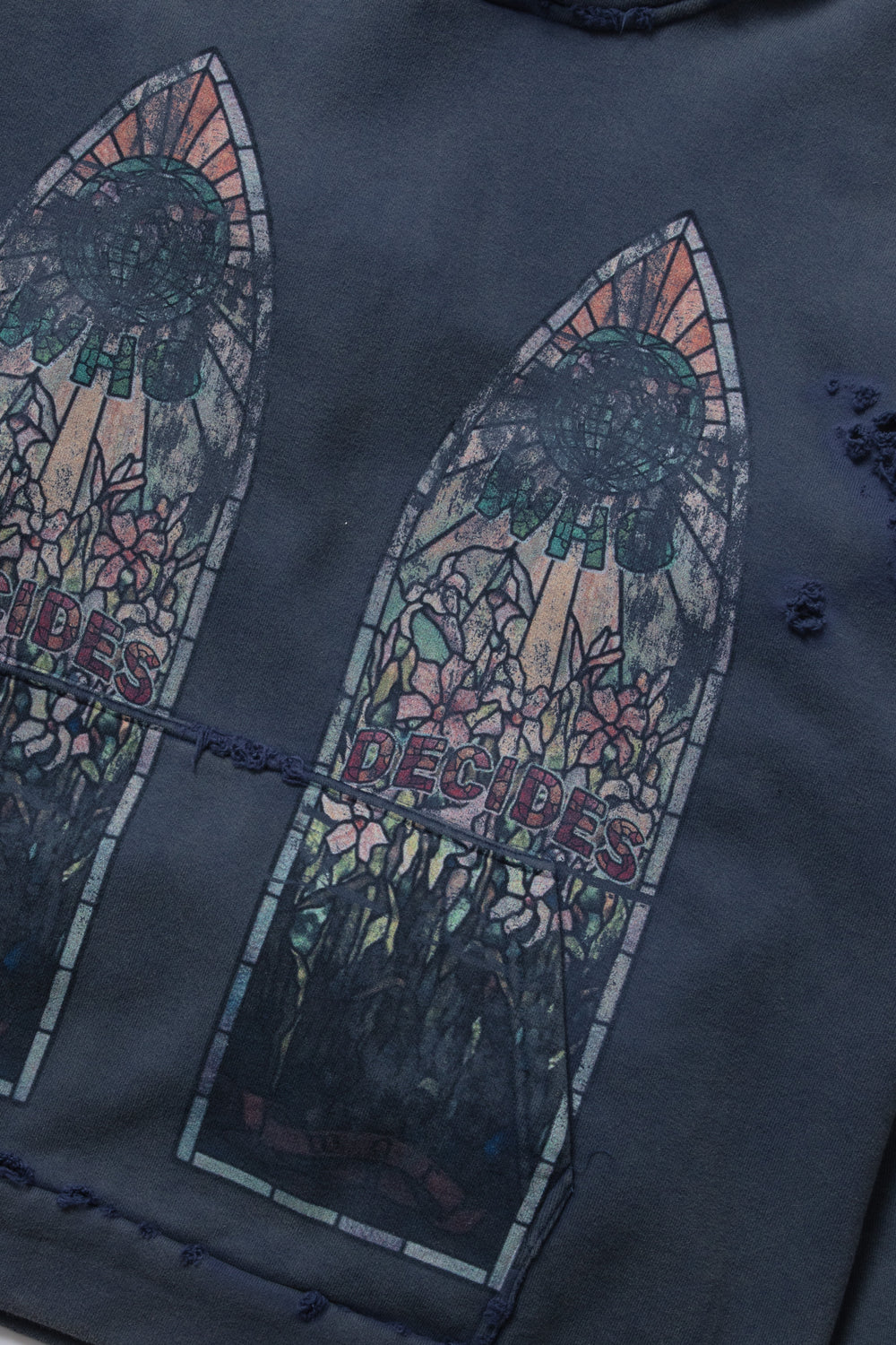 FADED HOODED PULLOVER