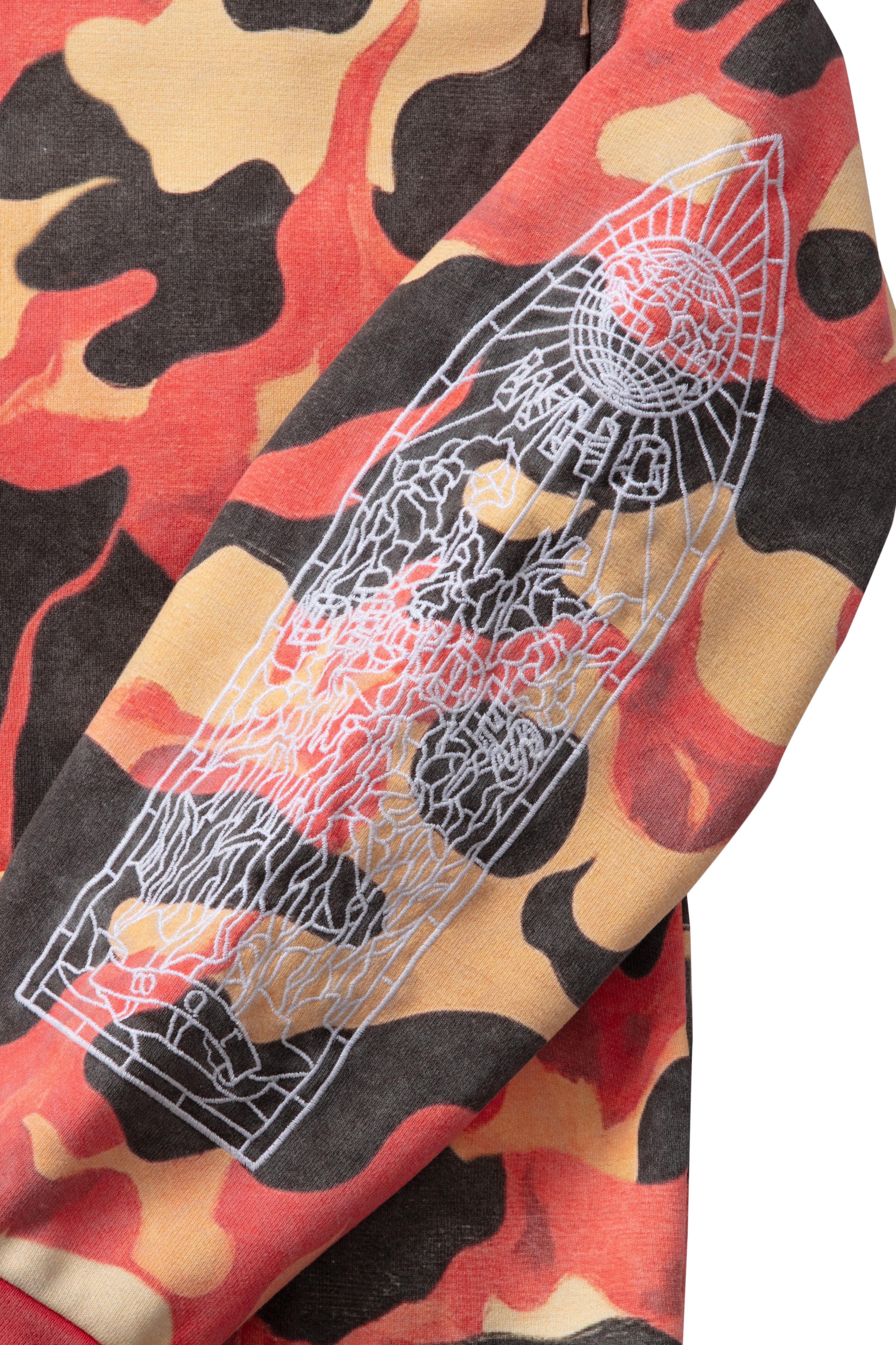 FLAME CAMO HOODED PULLOVER
