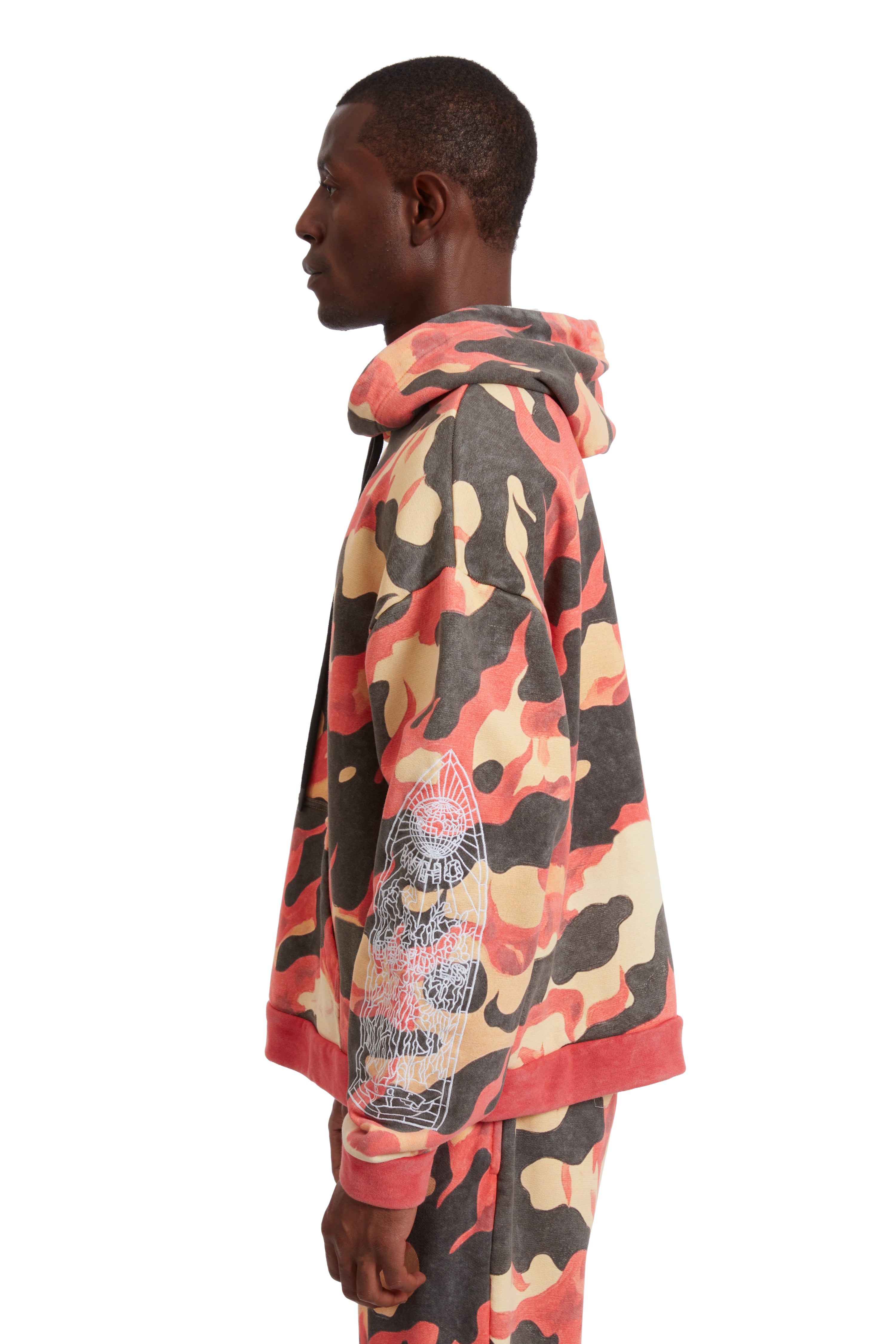 FLAME CAMO HOODED PULLOVER