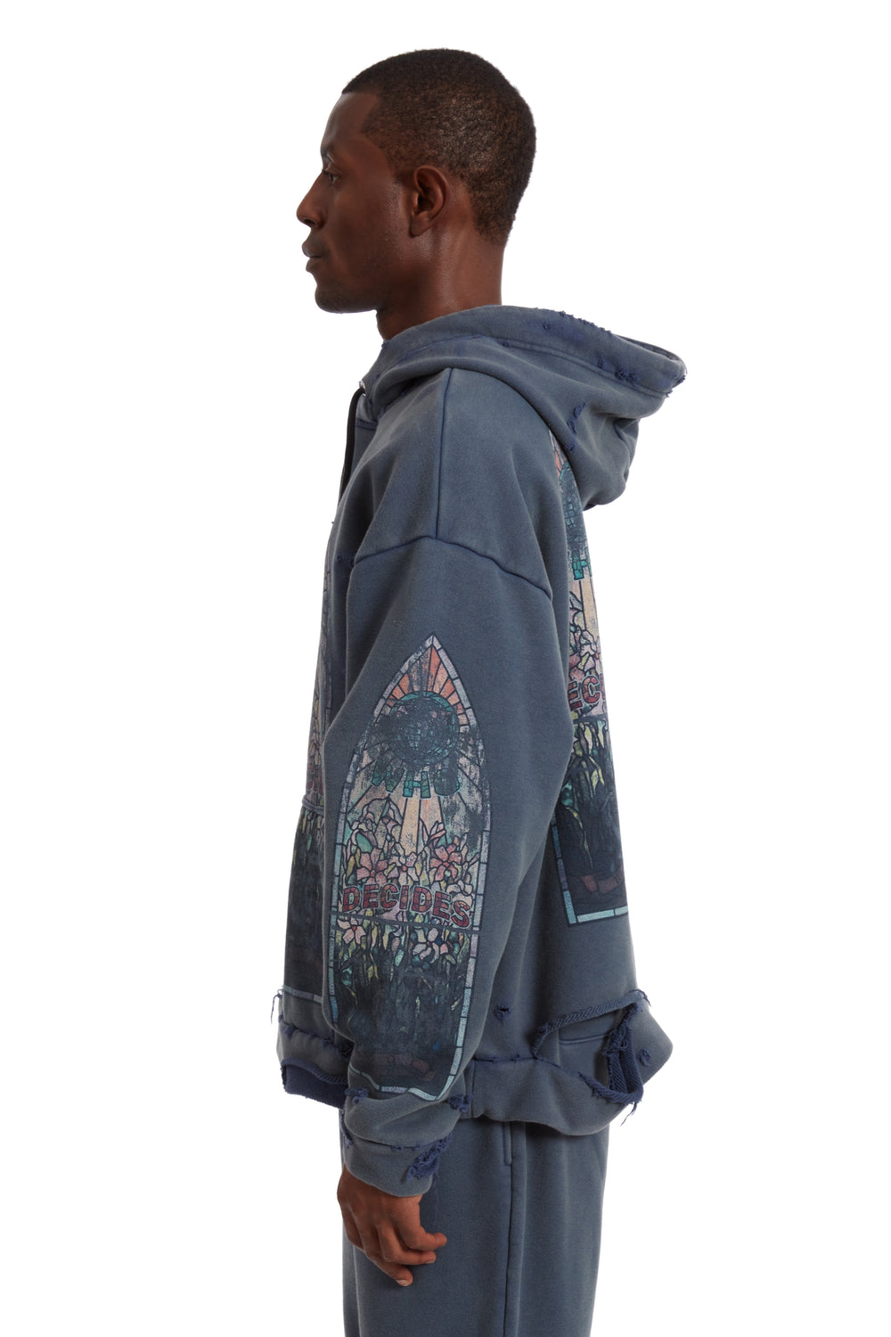 FADED HOODED PULLOVER
