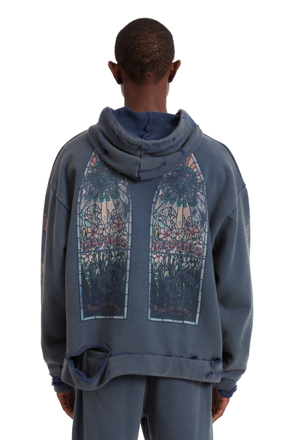 FADED HOODED PULLOVER