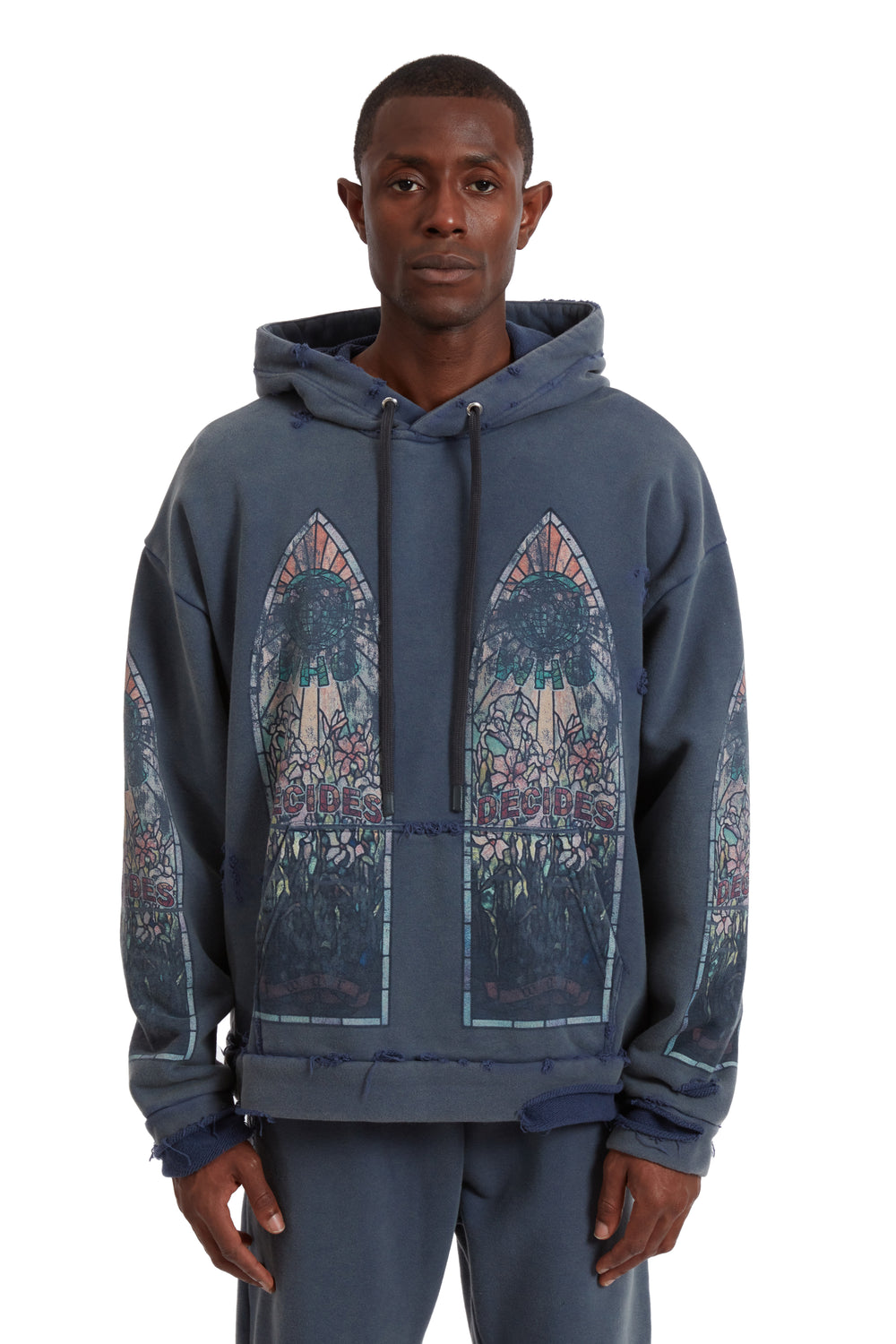 FADED HOODED PULLOVER