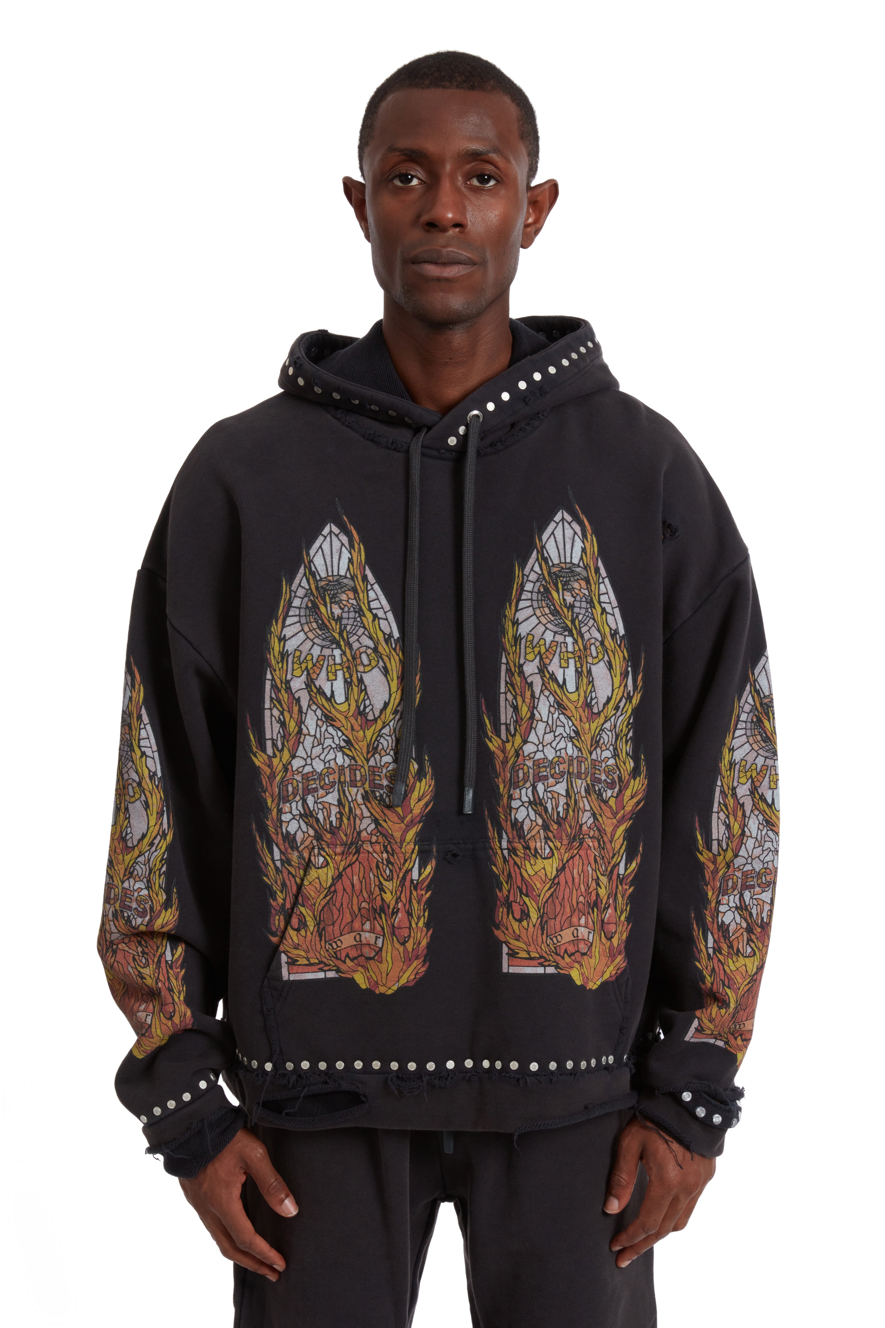 HARDWARE HOODED PULLOVER