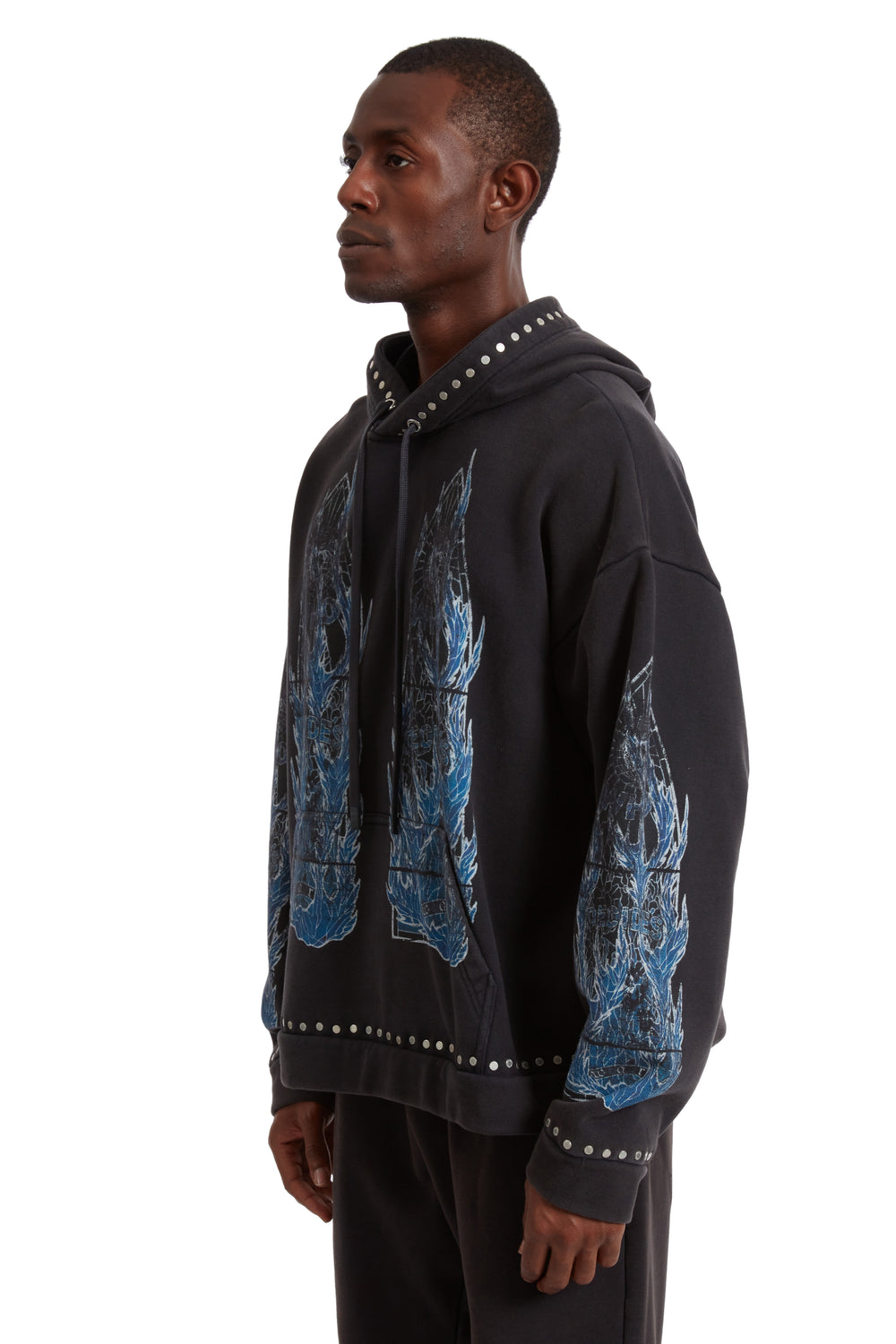 FLAME GLASS HOODED PULLOVER