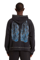 FLAME GLASS HOODED PULLOVER