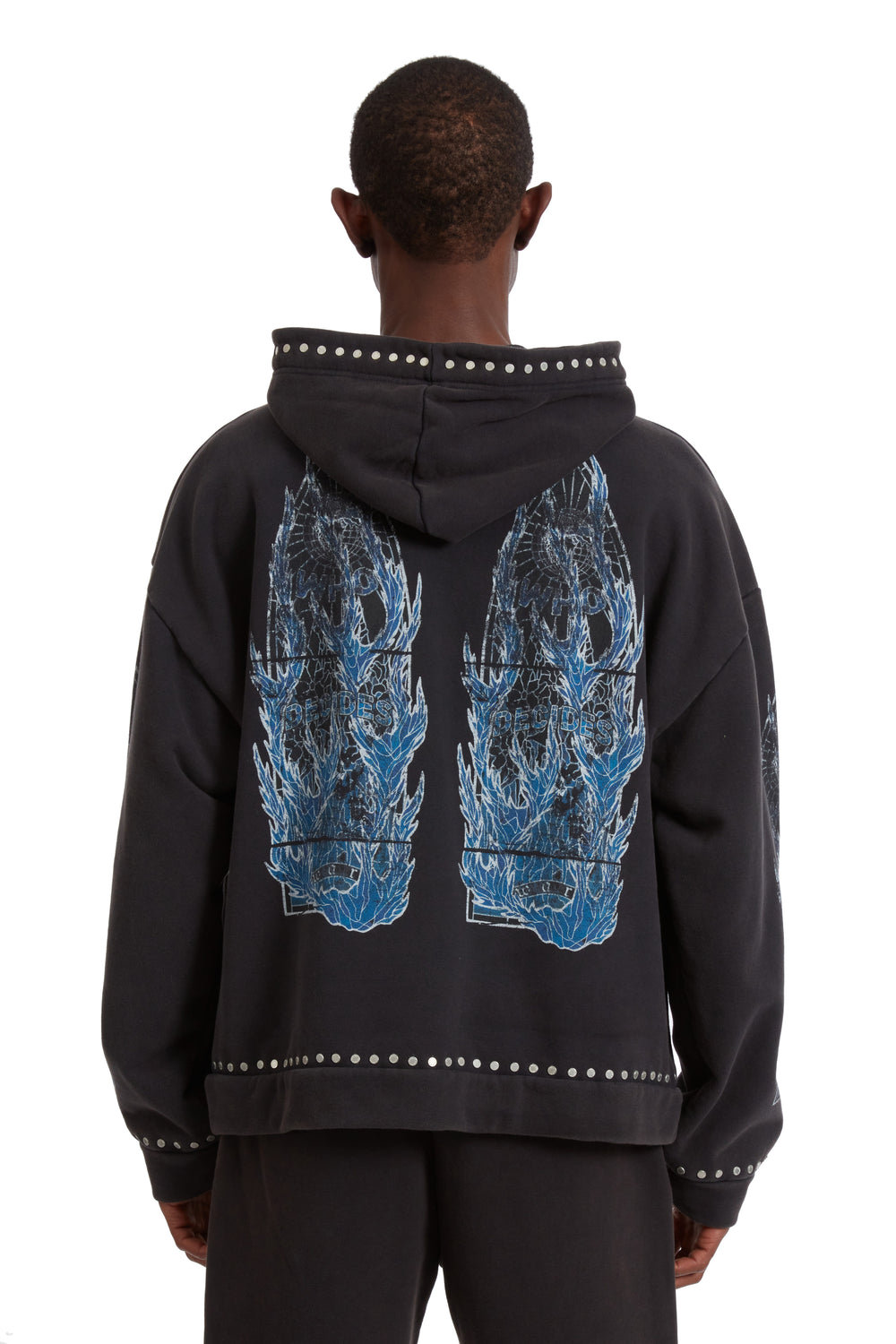 FLAME GLASS HOODED PULLOVER