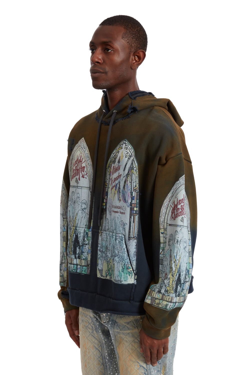 MOTLEY HOODED PULLOVER