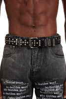 WDW CROSS STUDDED BELT