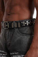 WDW CROSS STUDDED BELT
