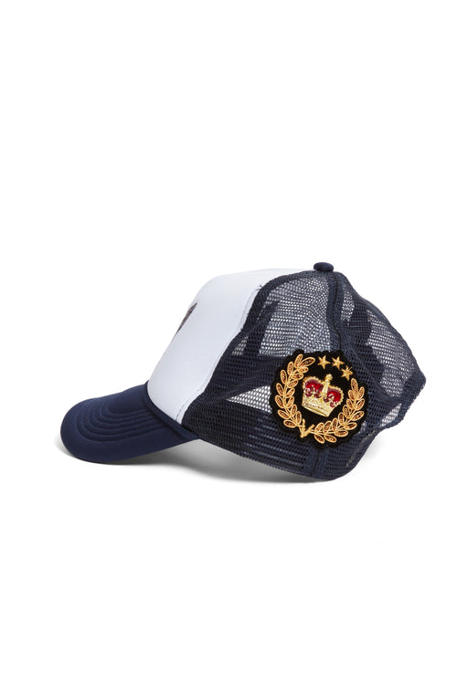 BAROQUE TRUCKER HAT INDIGO