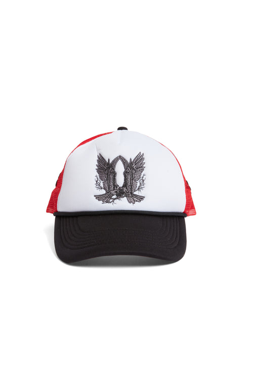BAROQUE TRUCKER HAT CRIMSON