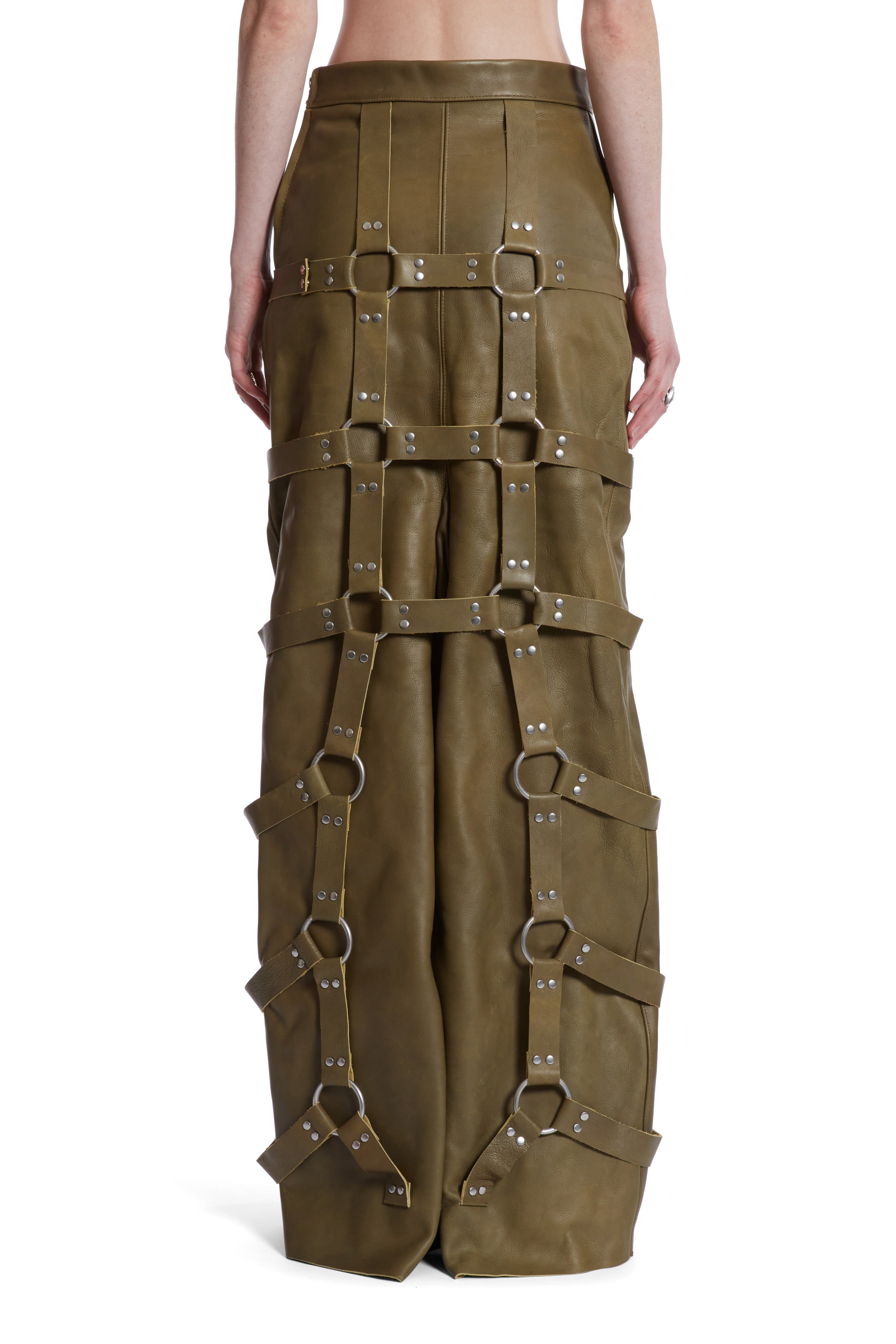 GRID BONDAGE MAXI SKIRT