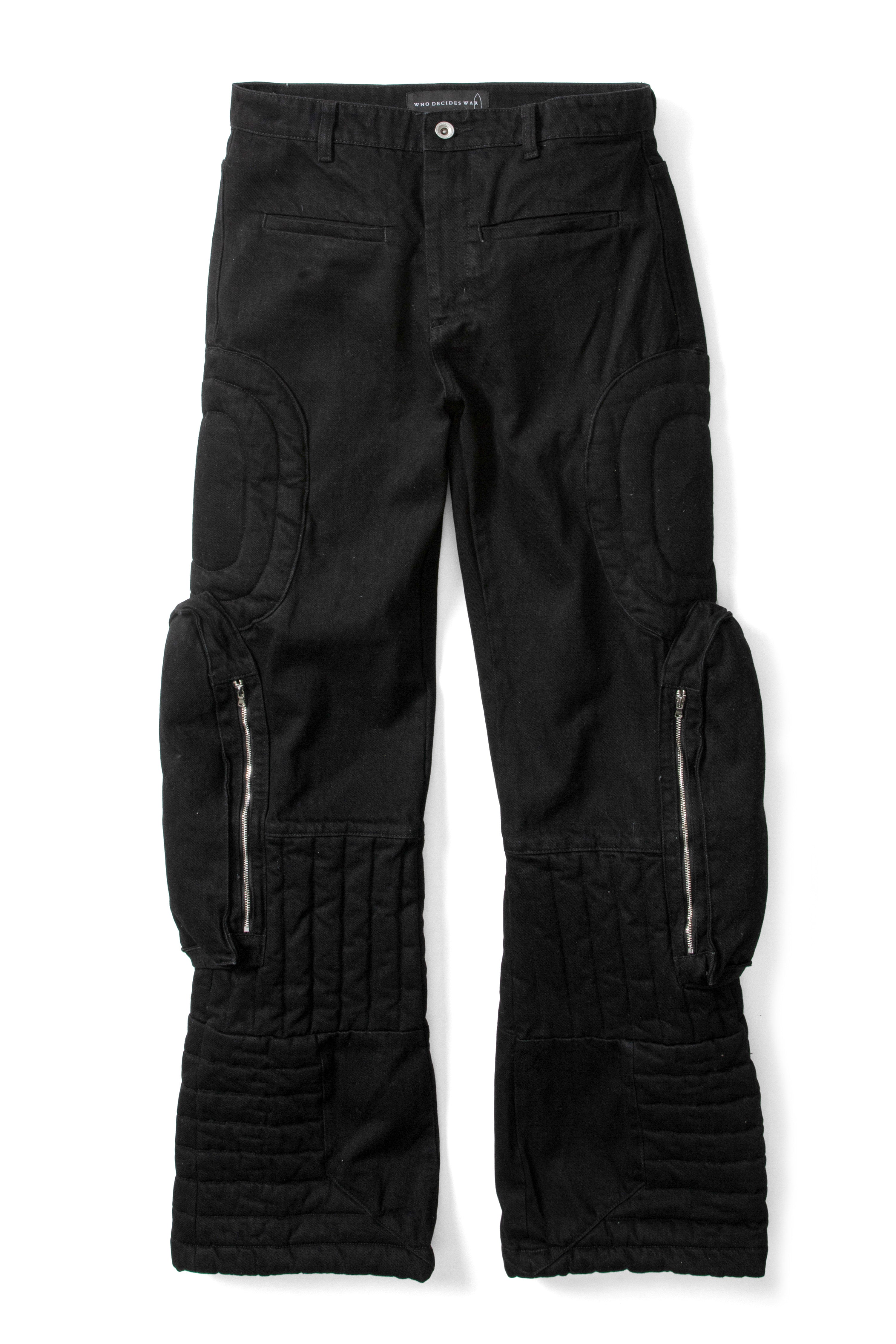 RAISED WINDOW STACKED PANT