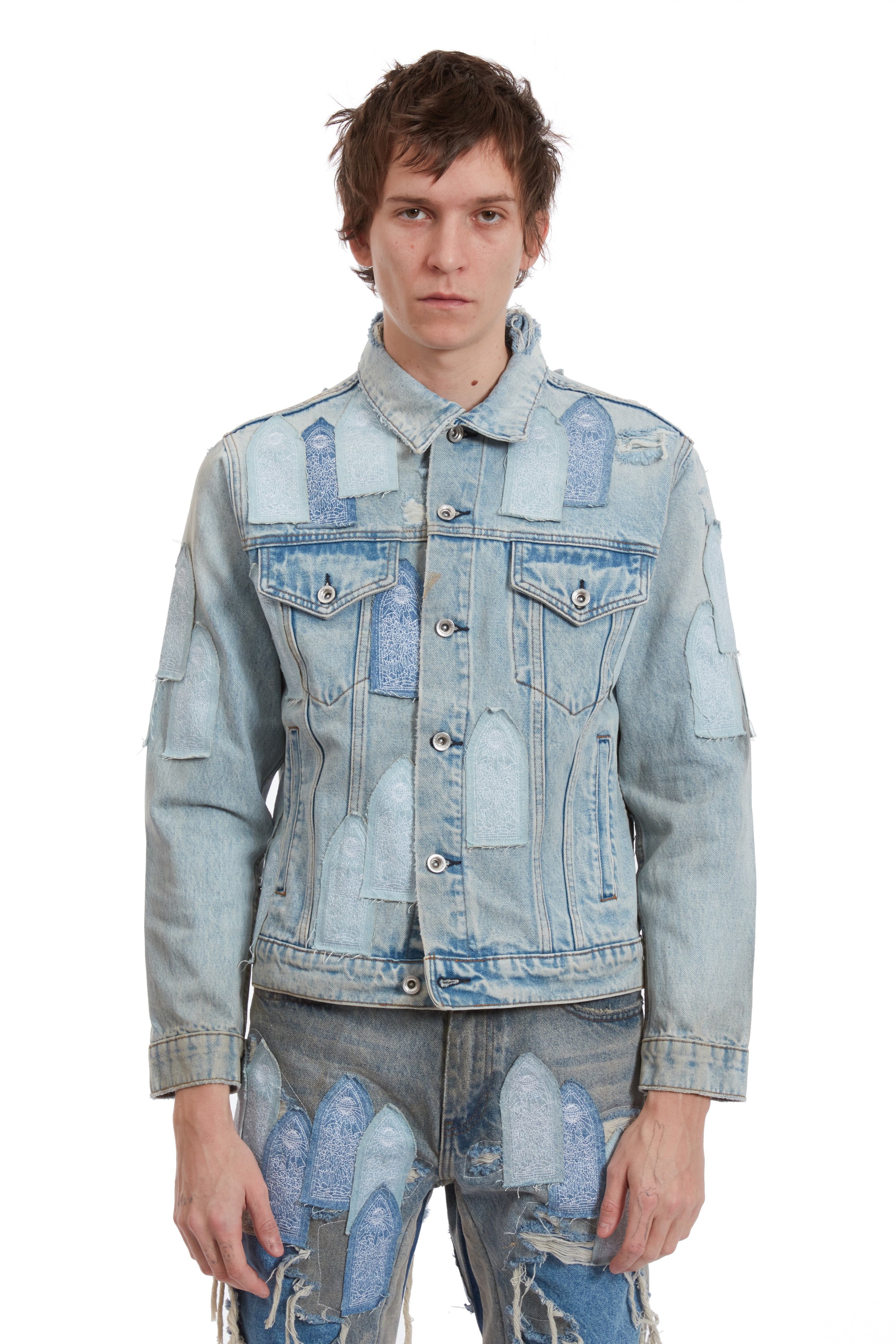 PATCHED ARCH DENIM JACKET