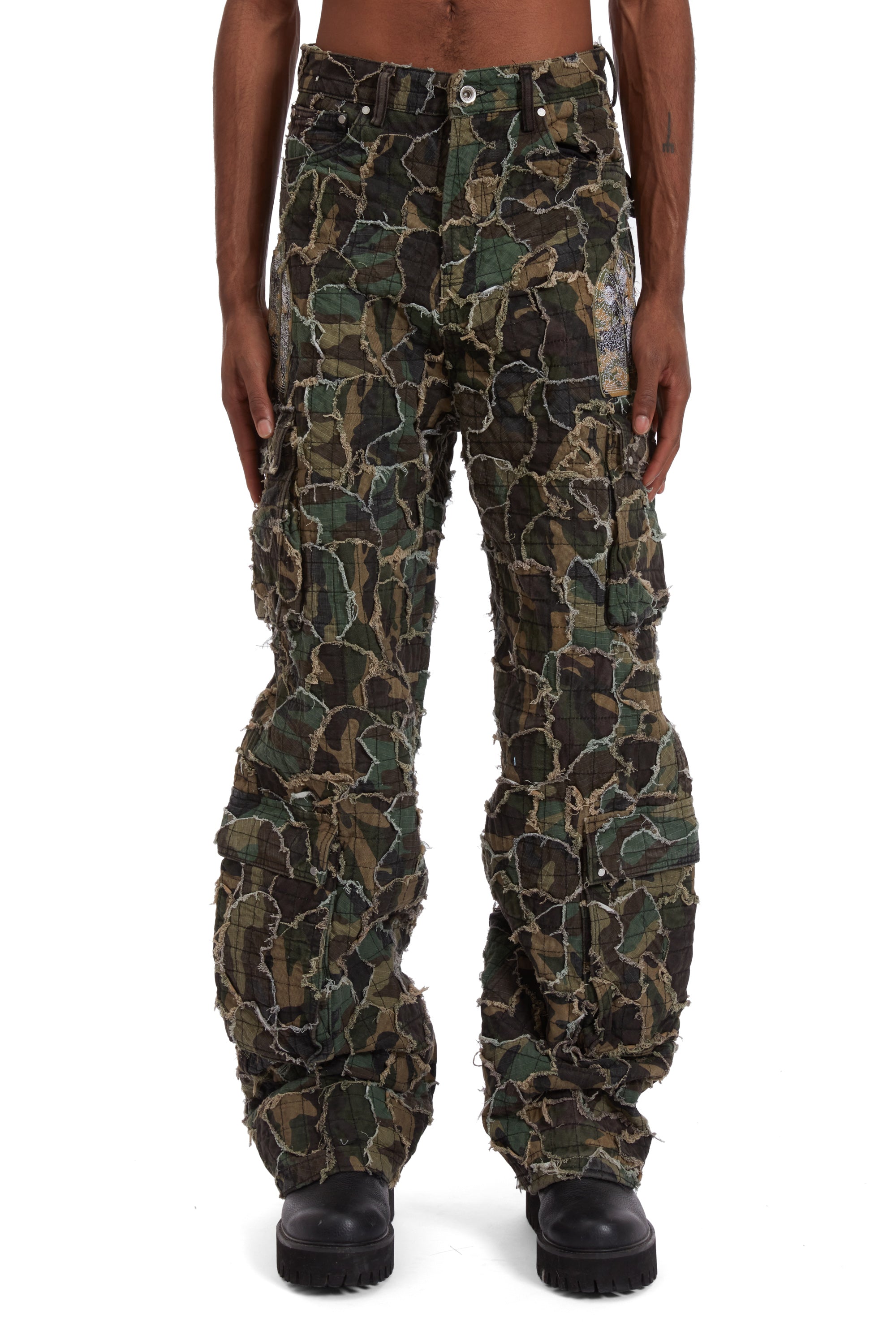 WASHED CAMO CARGO PANT