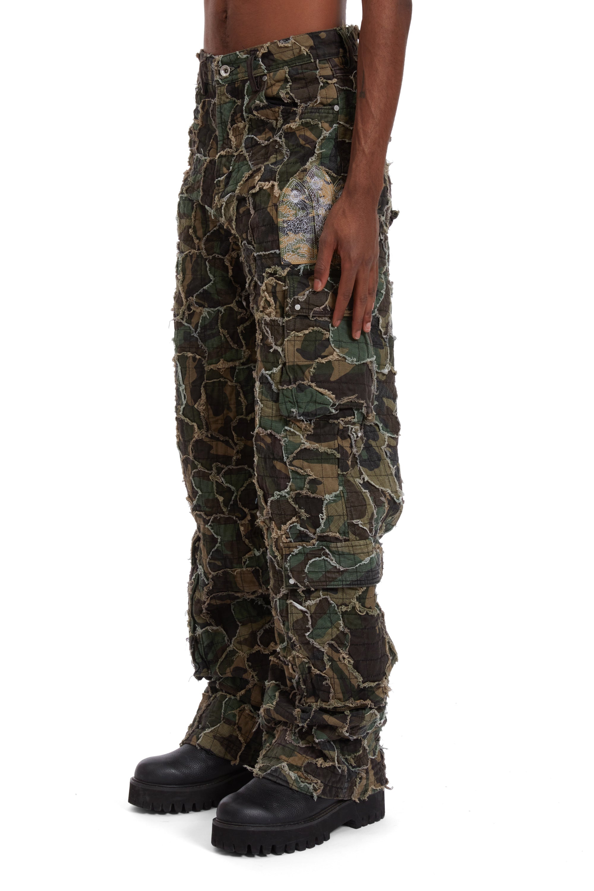 WASHED CAMO CARGO PANT