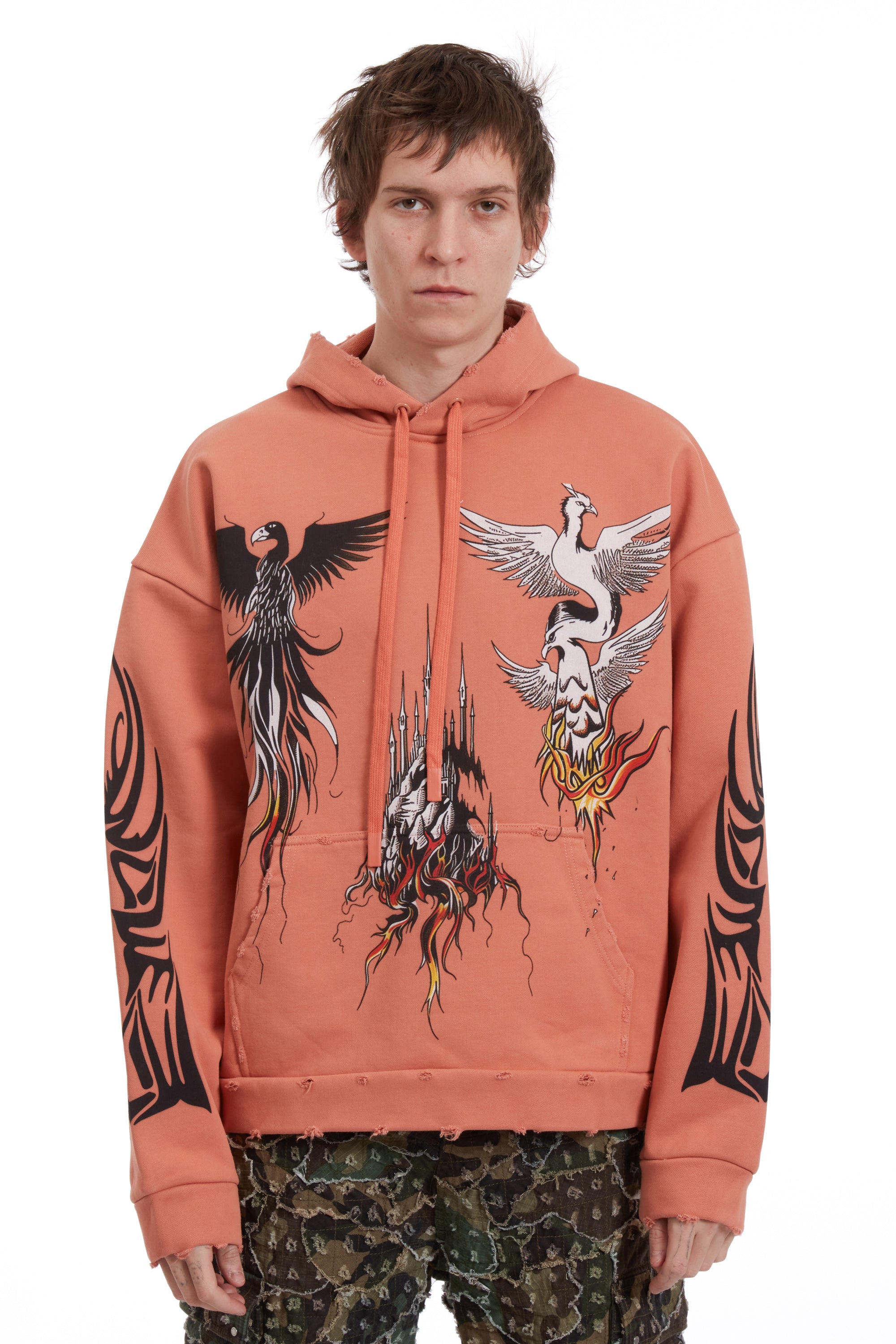 NEFARIOUS WINGED HOODED PULLOVER