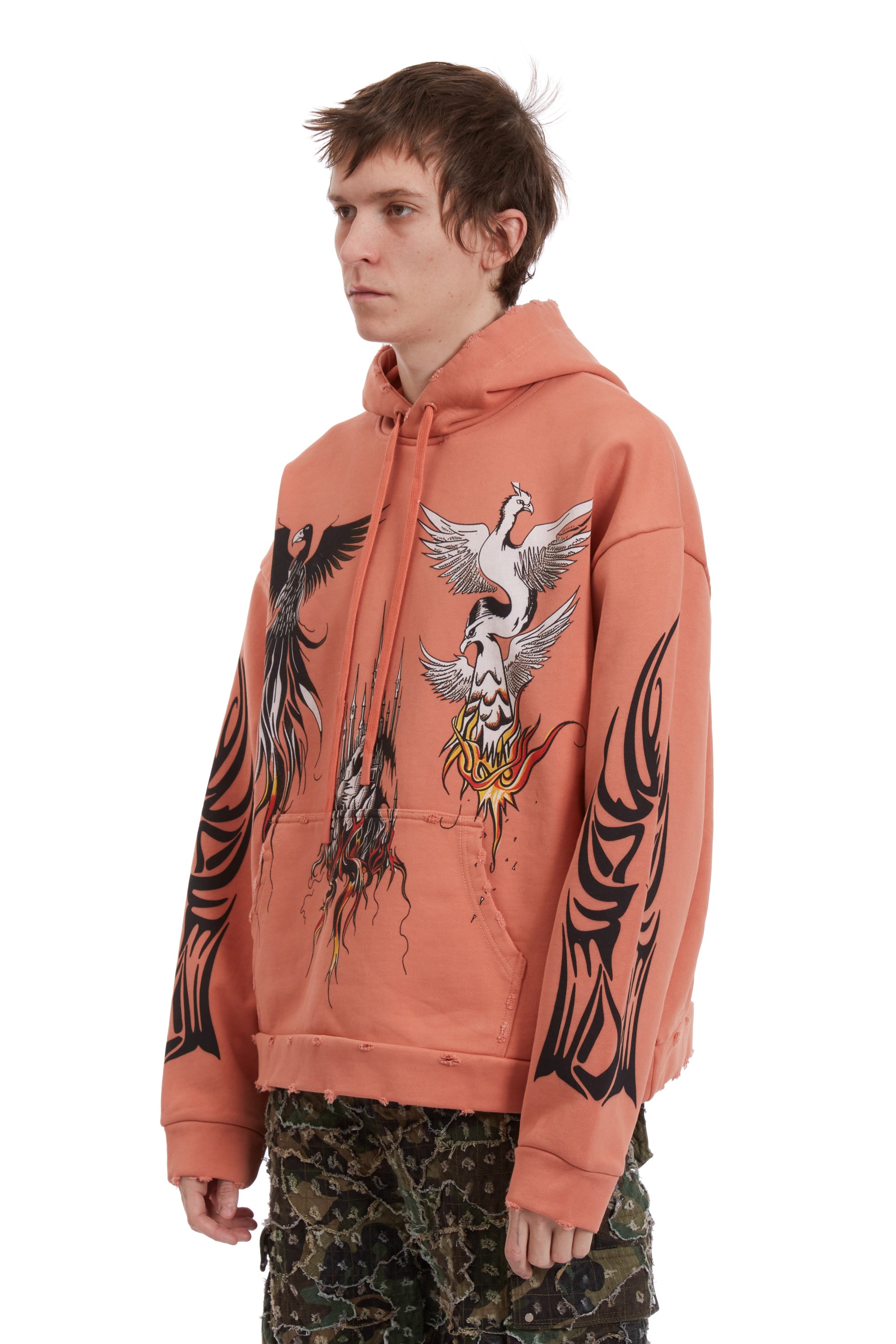 NEFARIOUS WINGED HOODED PULLOVER