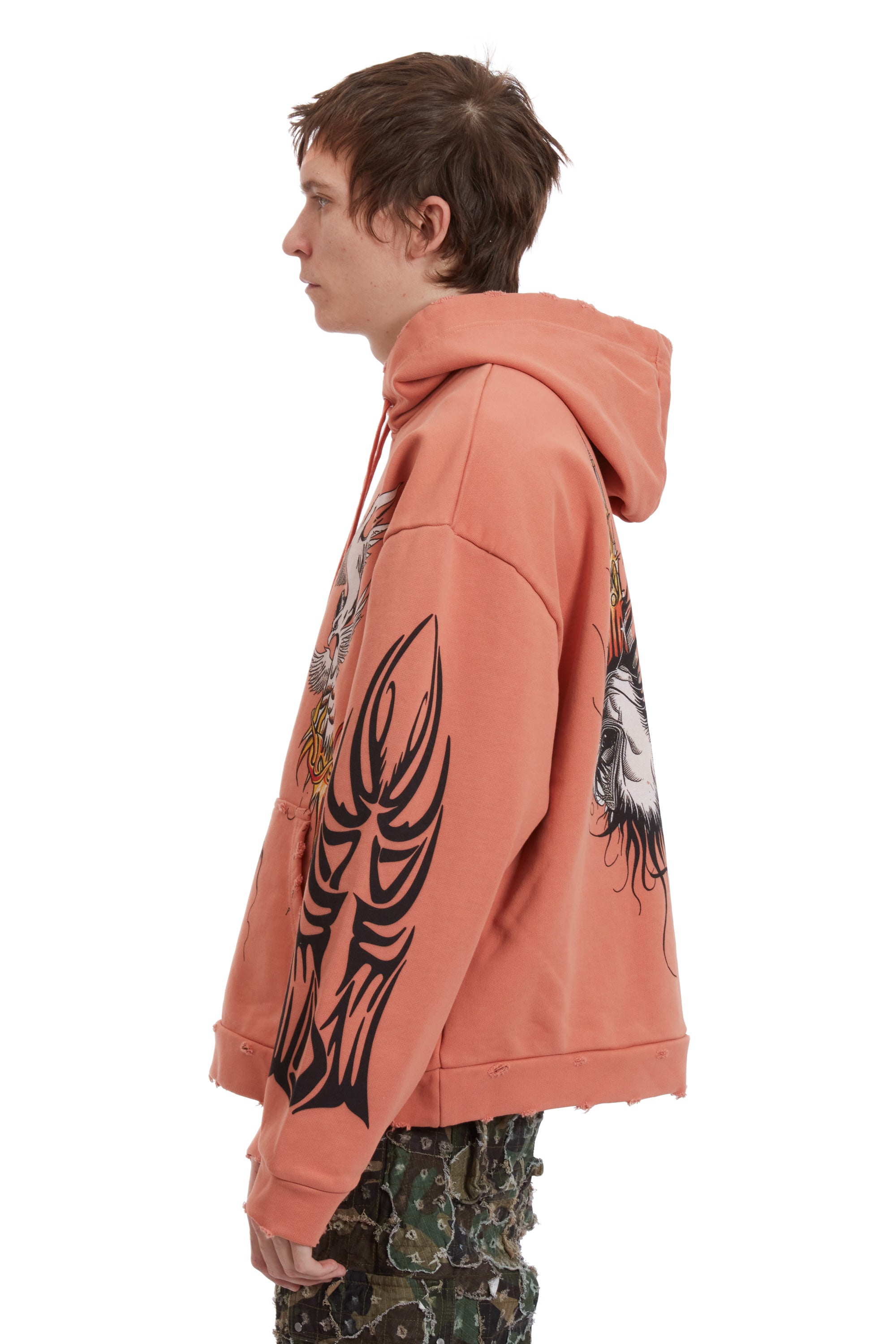 NEFARIOUS WINGED HOODED PULLOVER