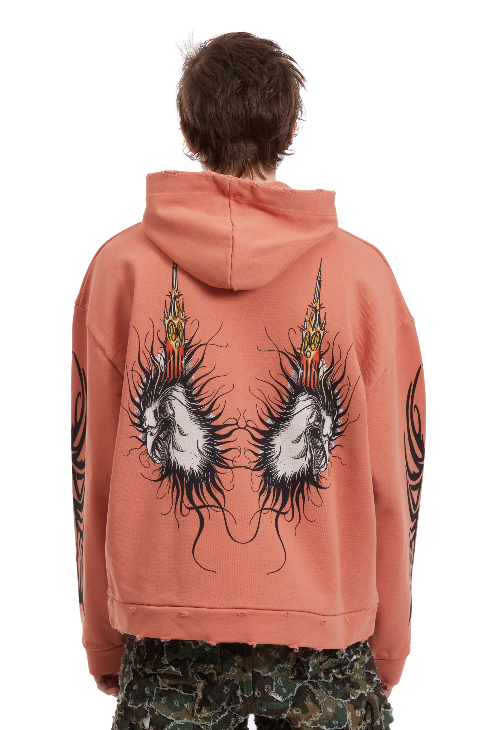 NEFARIOUS WINGED HOODED PULLOVER