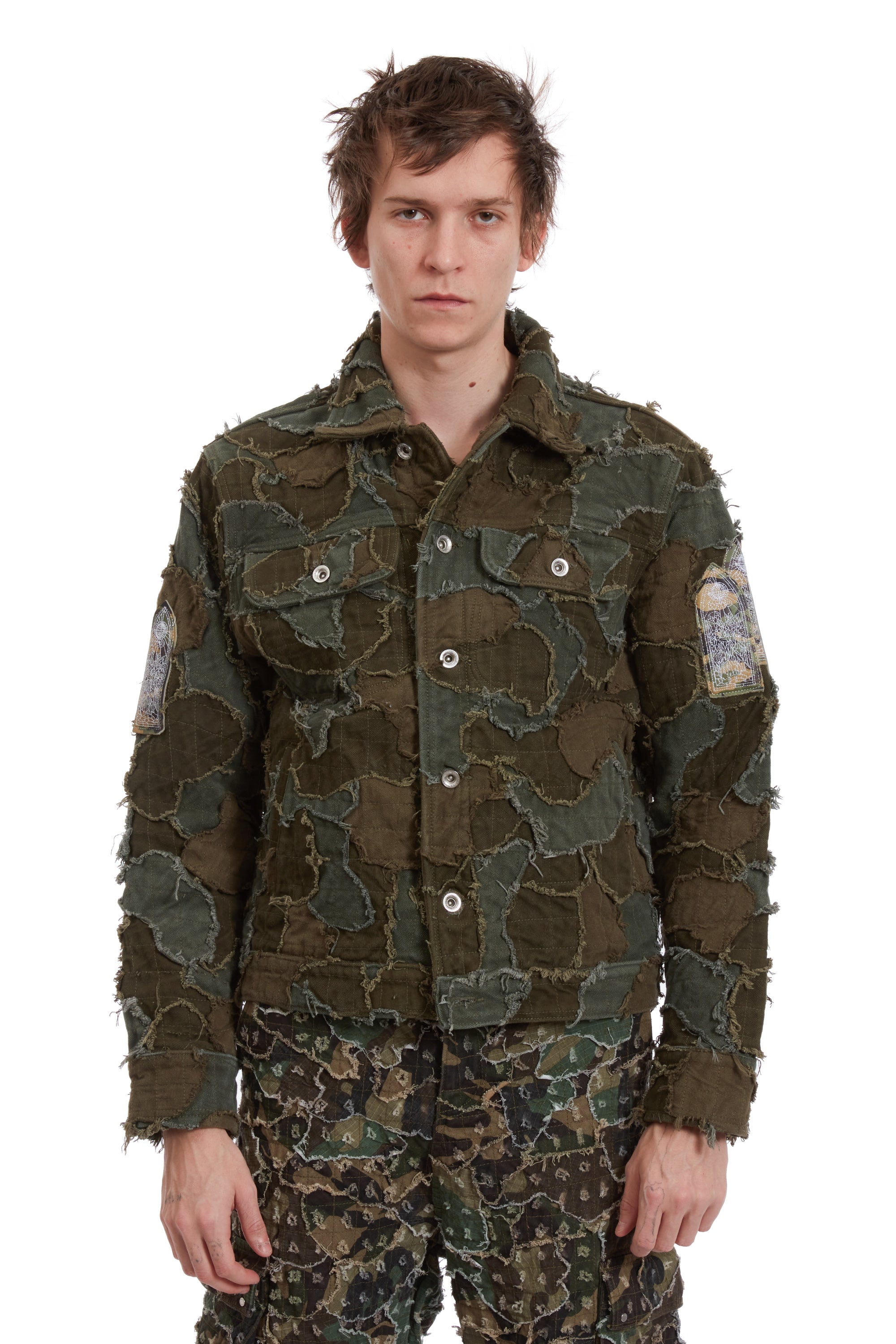 FIELD CAMO TRUCKER JACKET