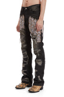 PATCHED ARCH MOCHA DENIM