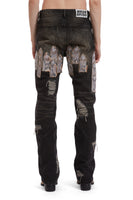 PATCHED ARCH MOCHA DENIM