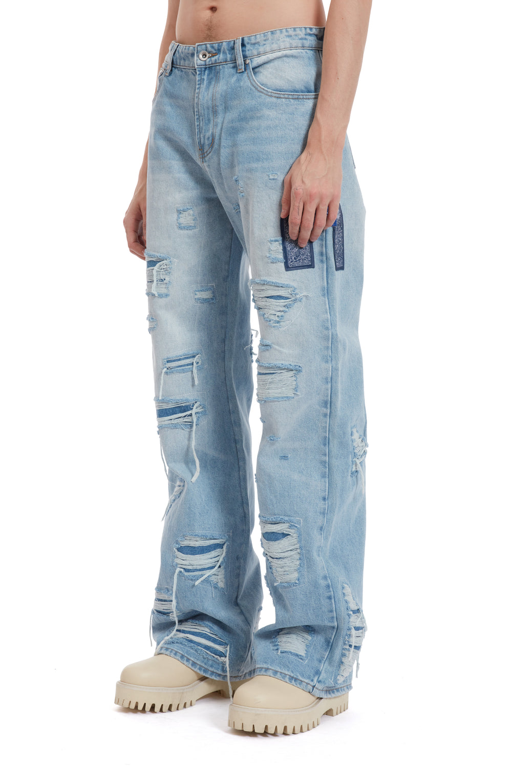SIDE PATCH RELAXATION DENIM