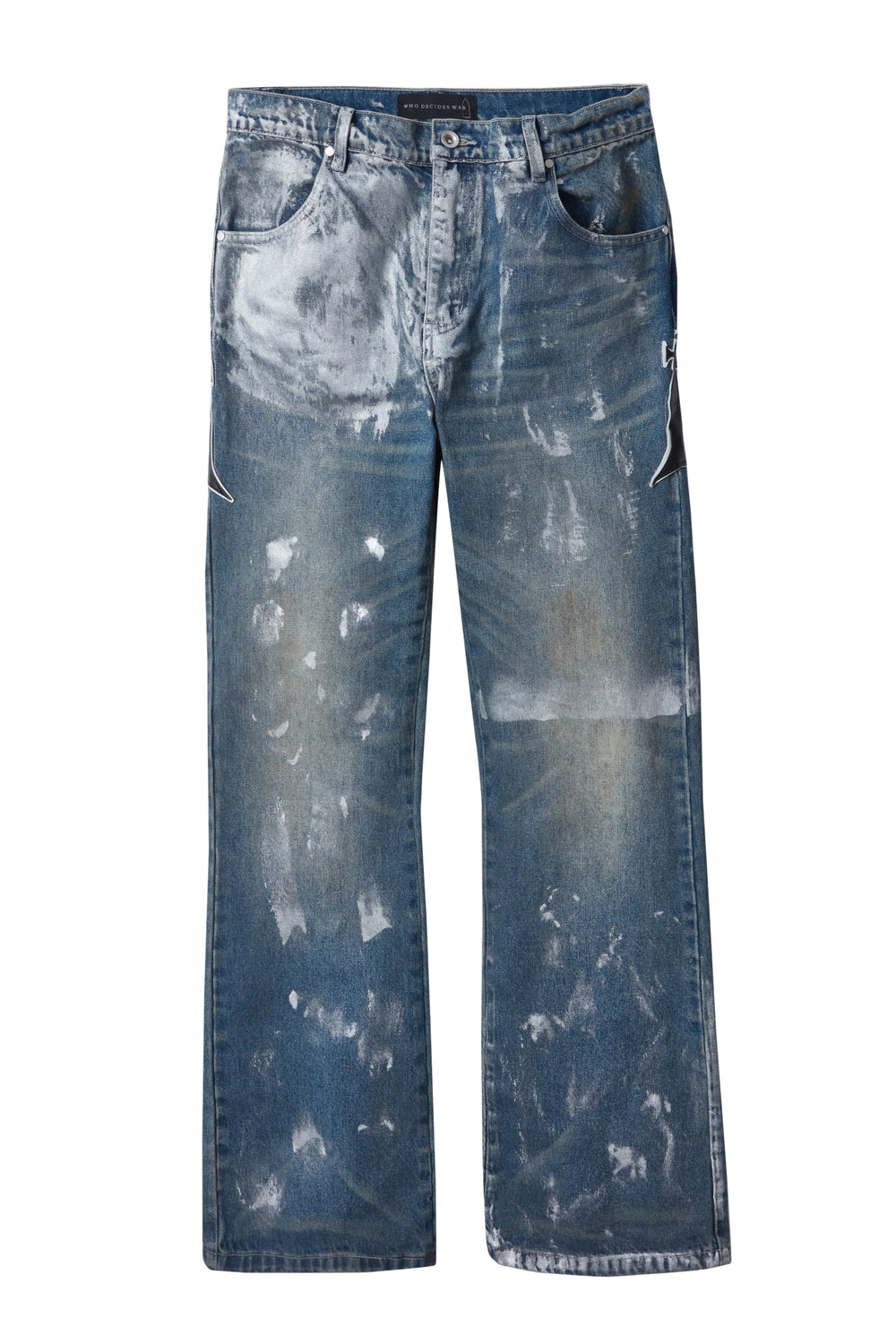 DEMI FLARE FIT LUSTER WASH WITH PATCHES