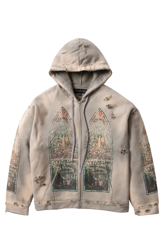 FADED ZIP UP