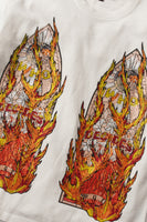 RHINESTONE FLAME GLASS JERSEY