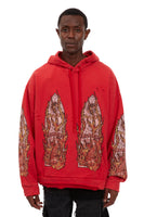 FLAME GLASS HOODED PULLOVER