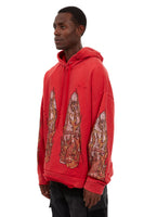 FLAME GLASS HOODED PULLOVER