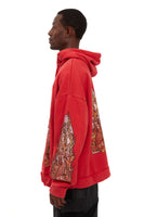 FLAME GLASS HOODED PULLOVER